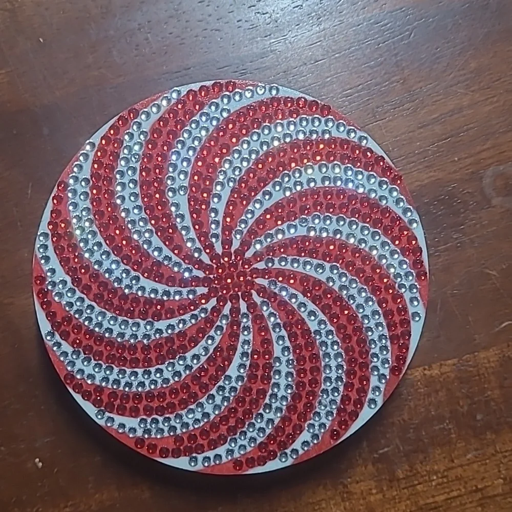 Rhinestone Christmas Coasters - Picture 9 of 14